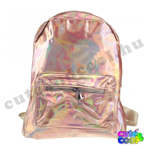 Hologramos hátizsák - rosegold
