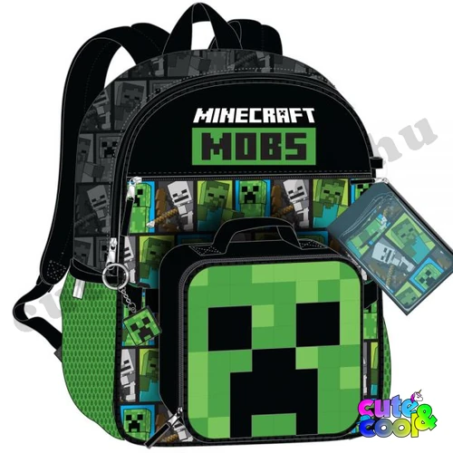 Minecraft Mob 5 pieces school backpack set
