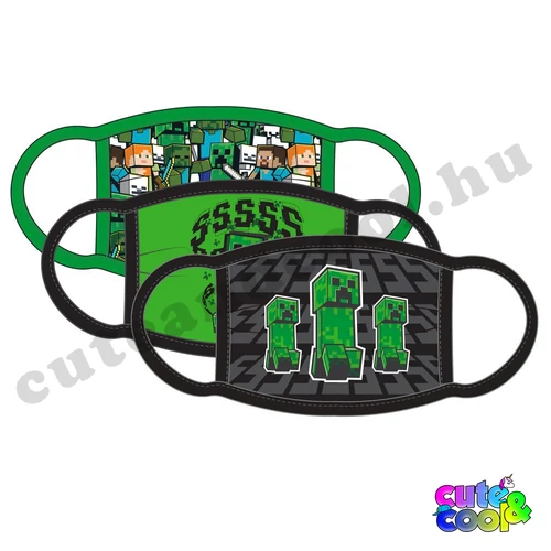 Minecraftos gyerek arcmaszk