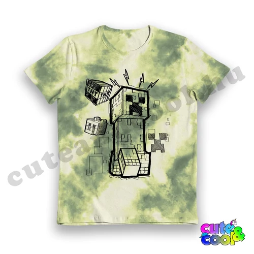 minecraft gyerek póló