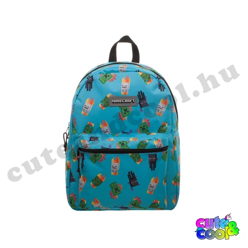 Minecraft kék hátizsák, iskolatáska