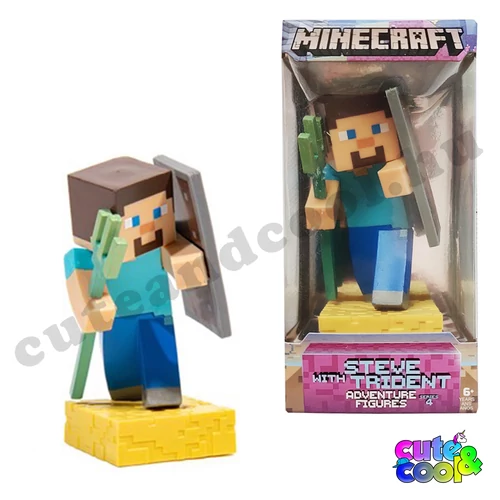 minecraftos steve játékfigura