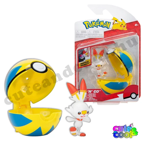 scorbunny pokélabdás játékfigura