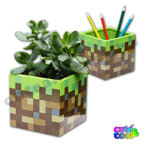 minecraft mintás asztaldísz szobadekoráció