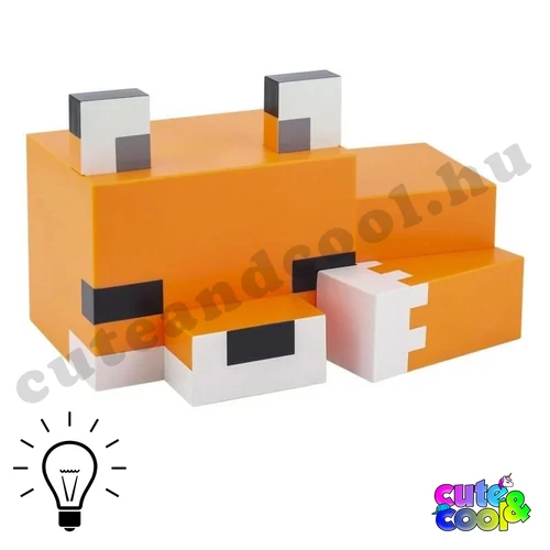 minecraft róka figura róka hangulatlámpa éjjelifény