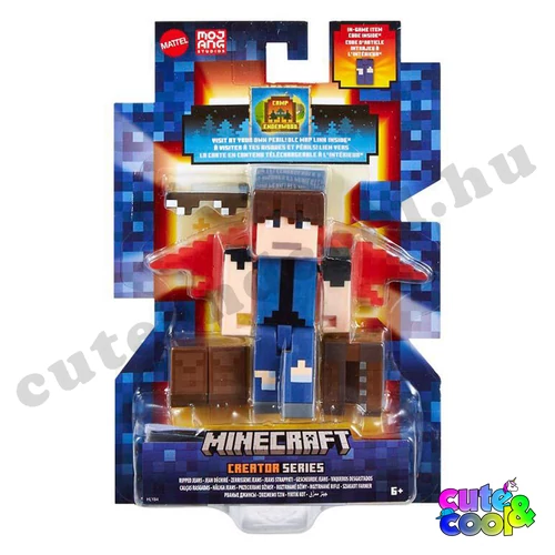 Minecraft műanyag játékfigura