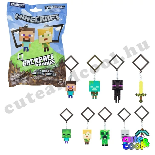 minecraftos kulcstartó zsákbamacska