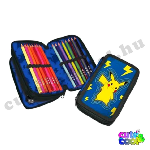 Pokémonos Pikachu töltött tolltartó
