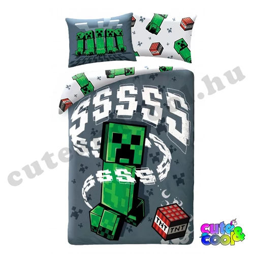 minecraftos creeperes fiús ágyneműhuzat