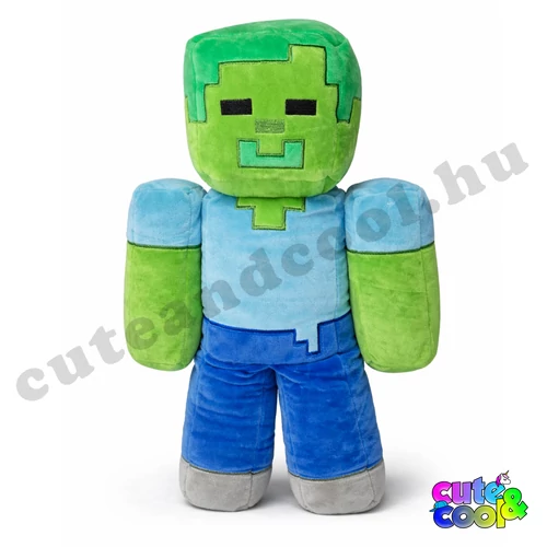 minecraft nagyméretű zombi plüssfigura