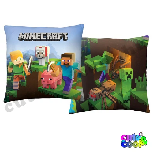 Minecraftos kétoldalú párna