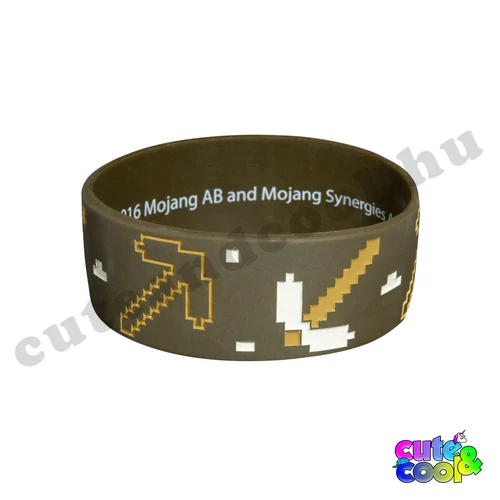 Minecraft miner rubber bracelet