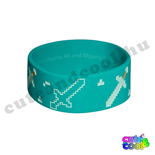 Minecraft diamond sword rubber bracelet