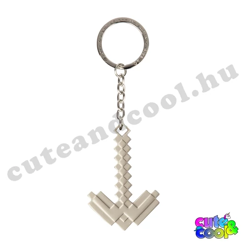 Minecraft Pickaxe metal keychain