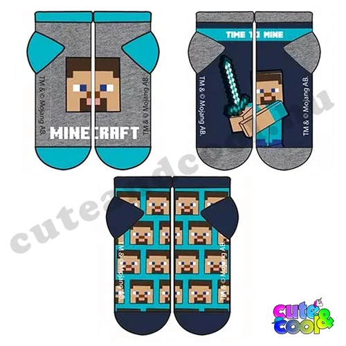 minecraftos gyerek zoknicsomag