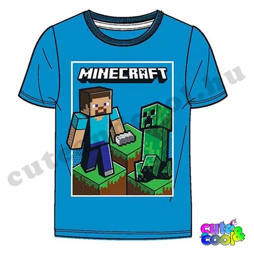minecraftos gyerek póló nyári