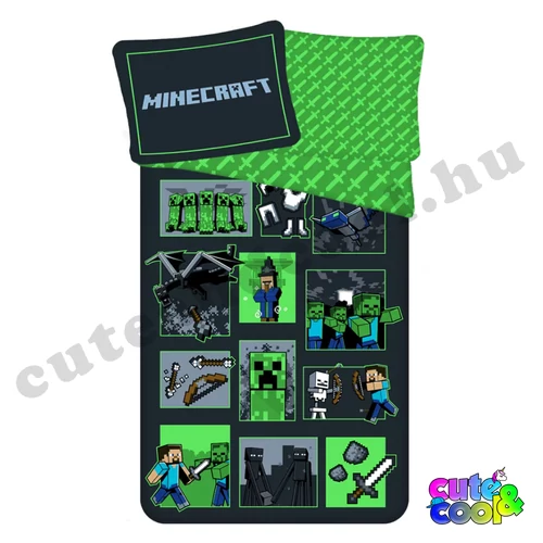 minecraft kétrészes ágyneműhuzat garnitúra