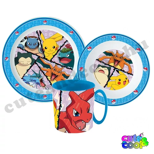 pokémonos étkészlet