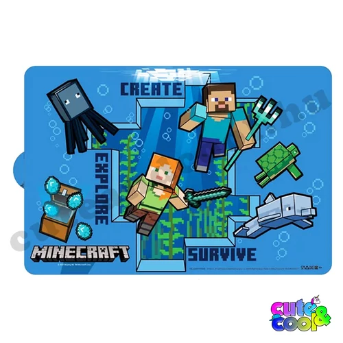 Minecraft Óceáni kalandok tányéralátét