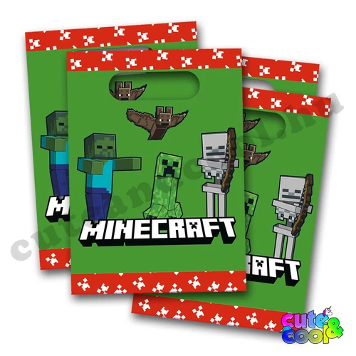 minecraftos ajándékzacskó