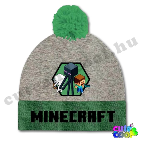 minecraft mintás téli sapka