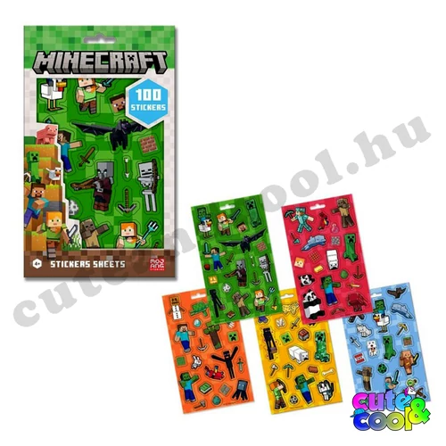 Minecraft ajándék matrica