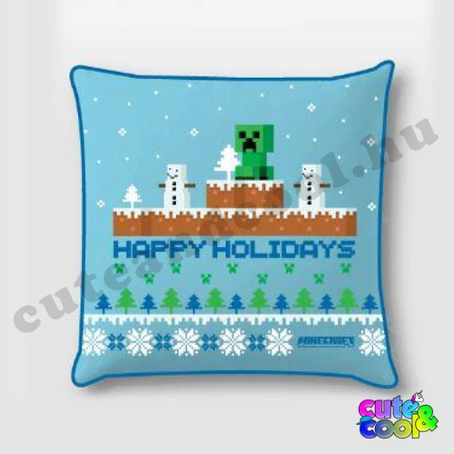 minecraft karácsonyi párnahuzat