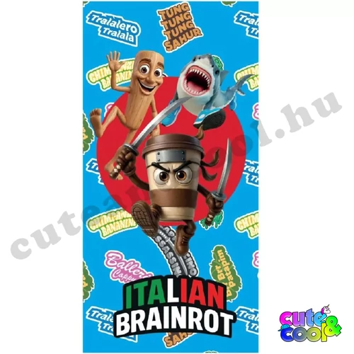 italian brainrot fürdőlepedő