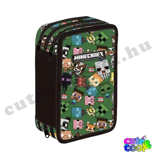 minecraft mintás töltött tolltartó