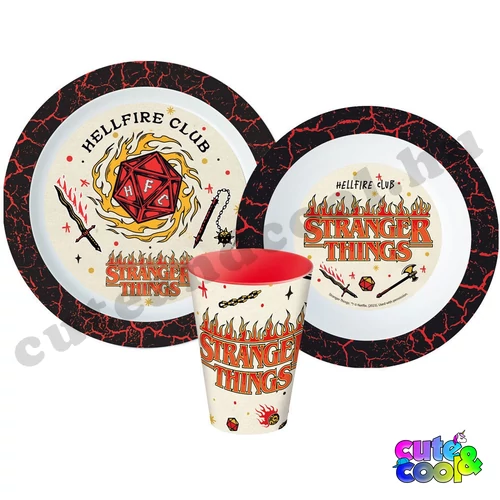 stranger things étkészlet