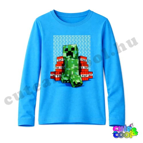 minecraftos póló gyerekeknek