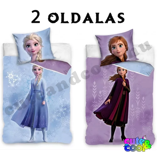 Frozen two-sided Anna or Elsa cotton bed linen