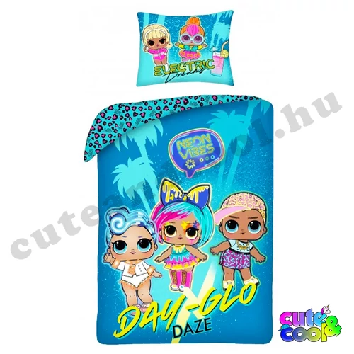 LOL Surprise Day Glow cotton bed linen