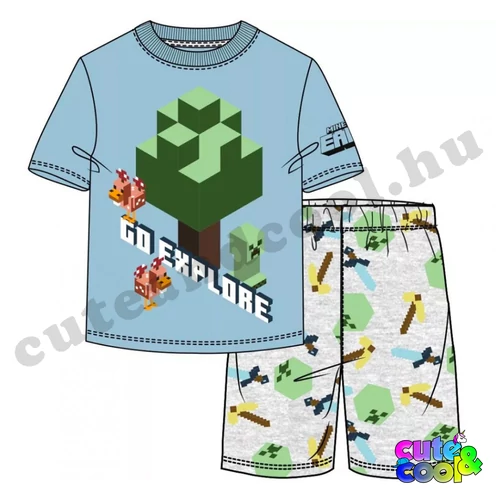 Minecraft Earth - Go Explore short pyjamas