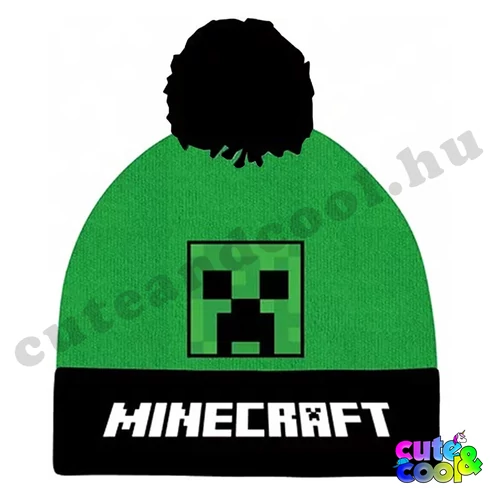 Minecraft Creeper black-green beanie