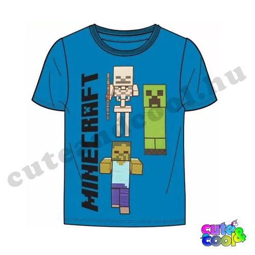 Minecraft Mobs blue T-shirt