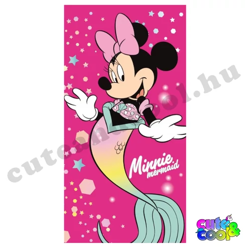 Minnie Mouse Mermaid törölköző - Pamut