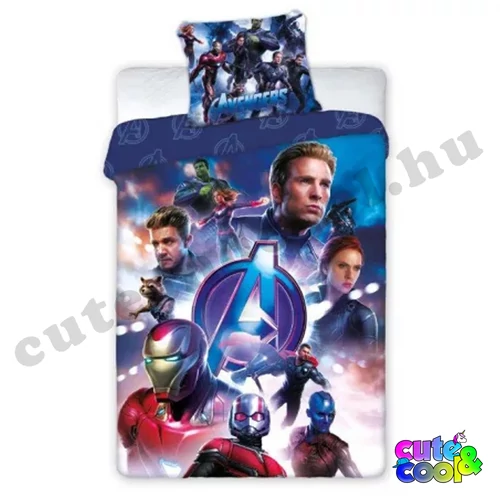 Avengers Bosszúállók kétrészes ágyneműhuzat szett Pamut
