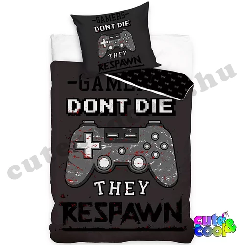 Gamers dont die They respawn gamer cotton bed linen
