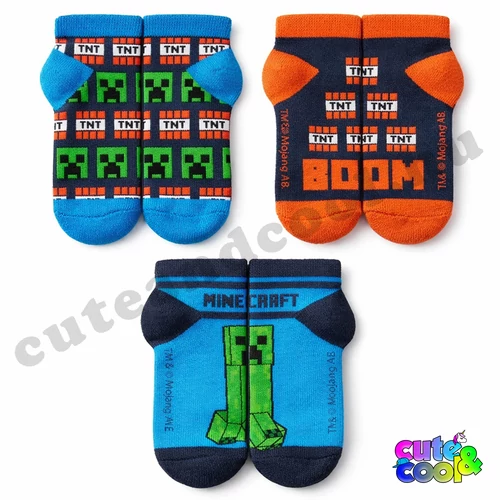 minecraftos gyerek zokni csomag