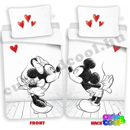 Minnie&Mickey Kiss Ágyneműhuzat - Pamut