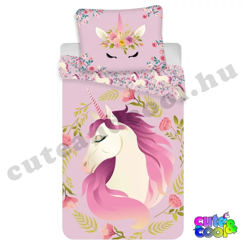 Cuki Unikornis Ágyneműhuzat - Pamut