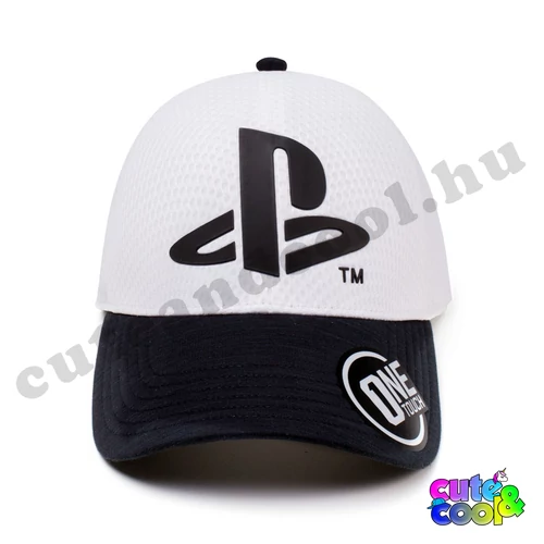 PlayStation fehér baseball sapka