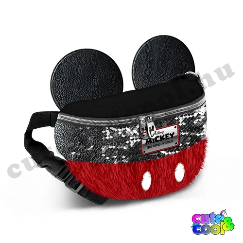Mickey Mouse flitteres-szőrmés övtáska