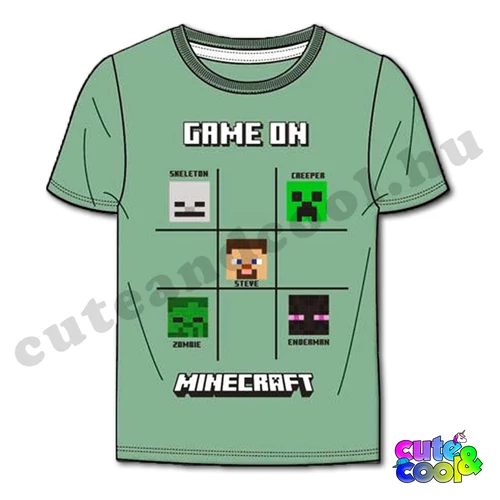 minecraft gyermek póló
