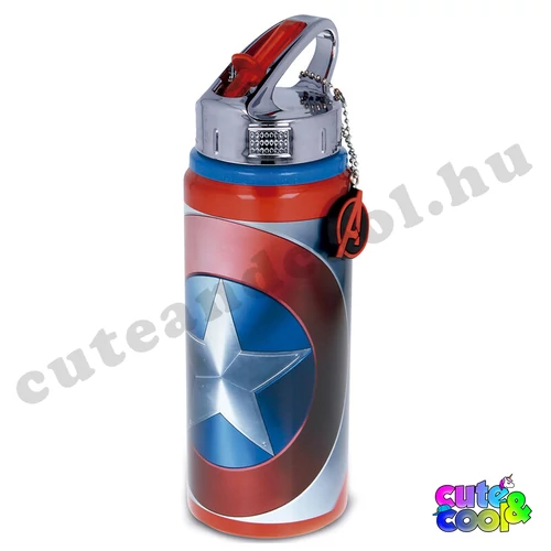 Marvel Captain America big-sized aluminum flask