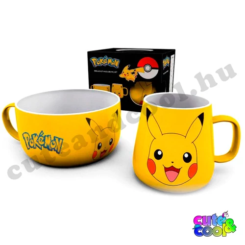 Pokémon Pikachu reggeliző szett
