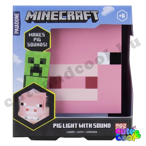 minecraft éjszakai lámpa hangulatfény malacos