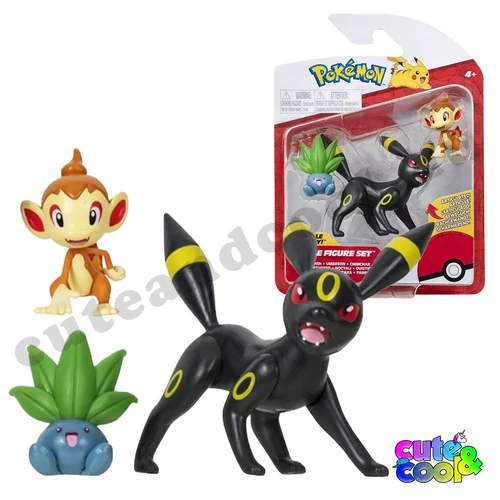 3 darabos clip N go figura szett pokémon