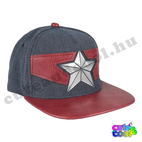 Marvel Captain America red-grey snapback cap